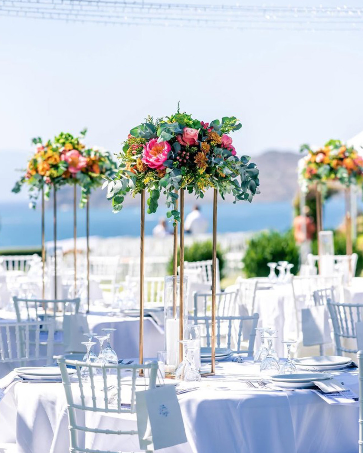 Décoration de cérémonie de mariage en extérieur