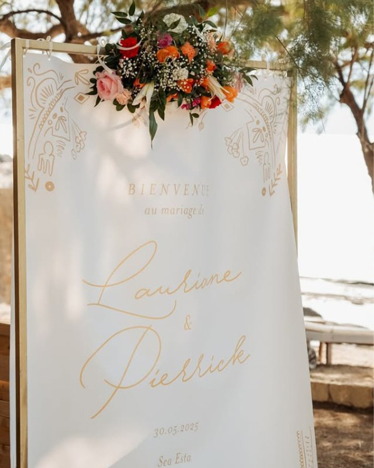 Plan de table personnalisé pour mariage élégant