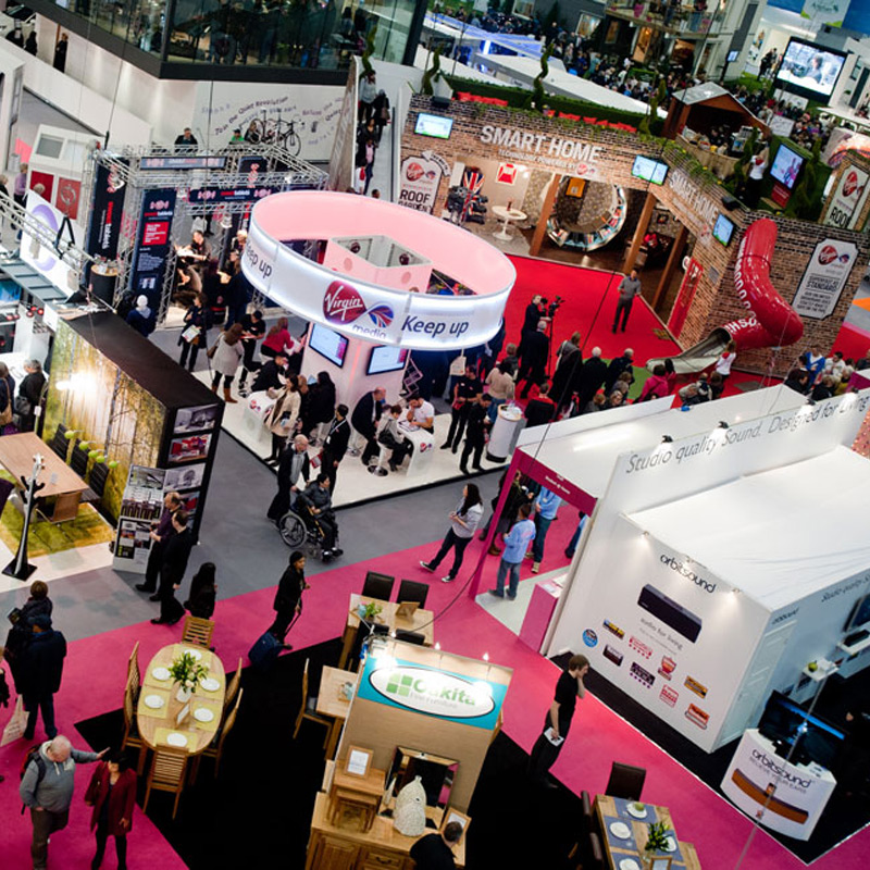 Stand d’exposition lors d’un salon professionnel
