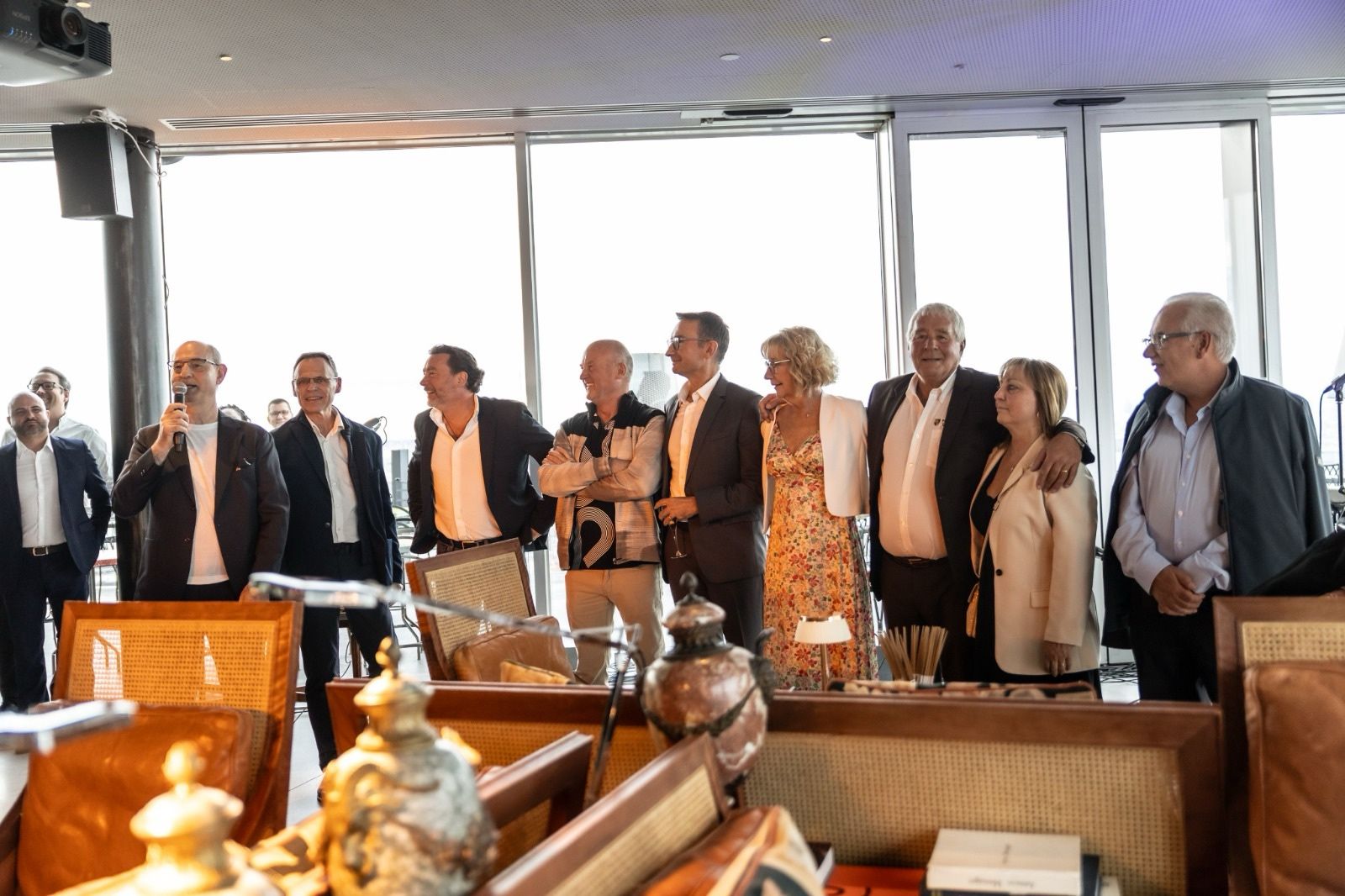 Invités réunis pour l’anniversaire d’entreprise des 50 ans d’Air Climat
