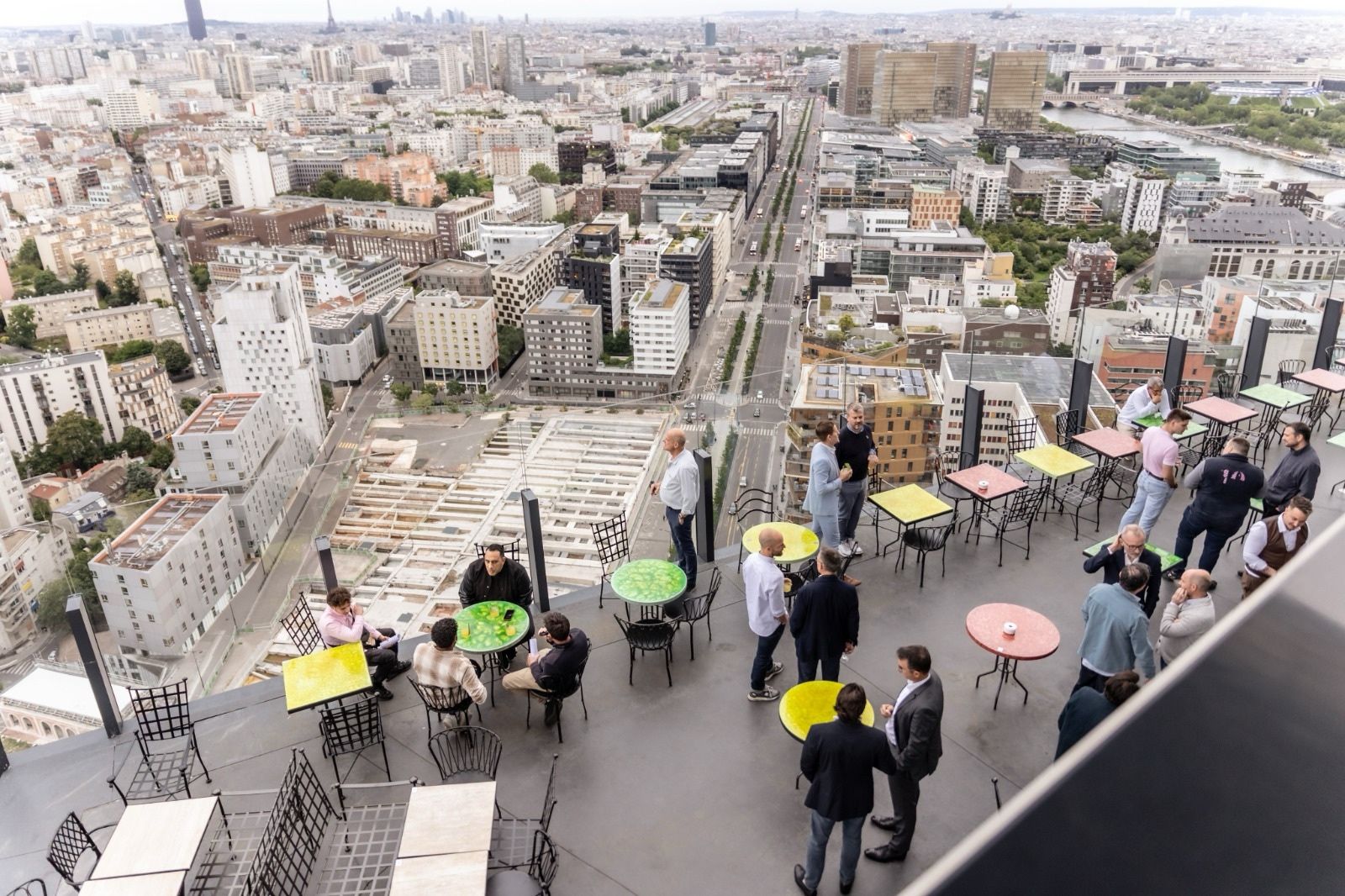 Réception des 50 ans d’Air Climat avec une vue panoramique sur Paris