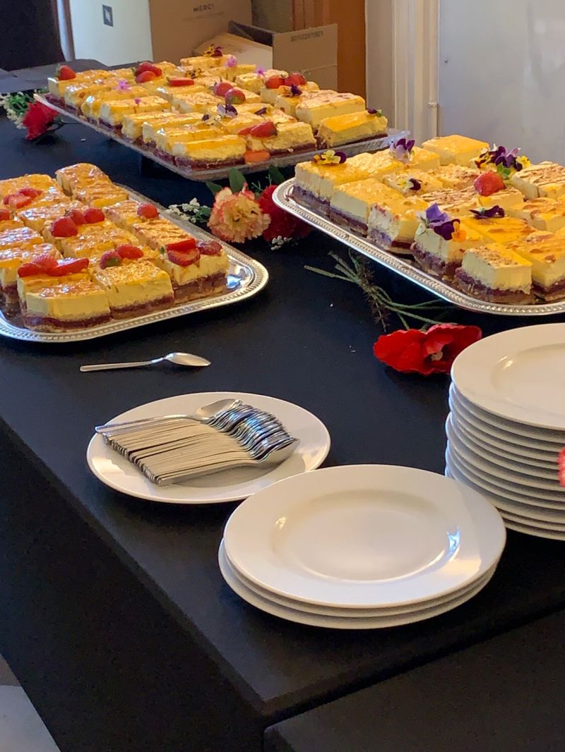 Buffet préparé au Château Arribas pour la soirée d’entreprise Illumina